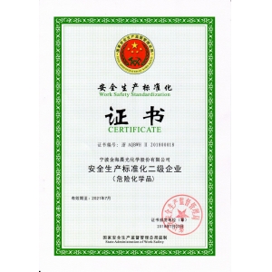 安全生產標準化二級企業